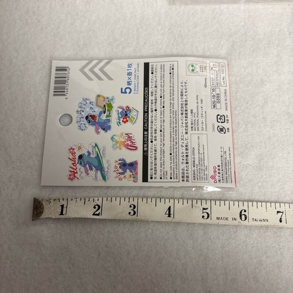 Set of 3 STITCH Stickers Disney Parks Auto Sticker Blue Japan - Picture 5 of 7